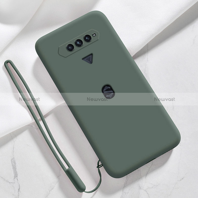 Ultra-thin Silicone Gel Soft Case 360 Degrees Cover YK1 for Xiaomi Black Shark 4S 5G Midnight Green