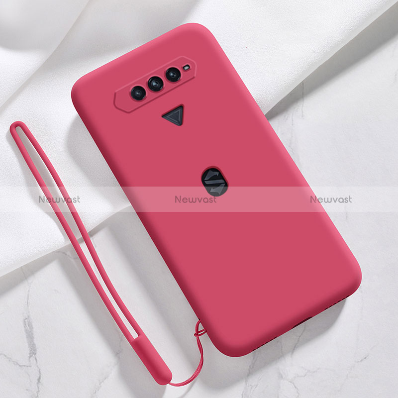 Ultra-thin Silicone Gel Soft Case 360 Degrees Cover YK1 for Xiaomi Black Shark 4S 5G Red