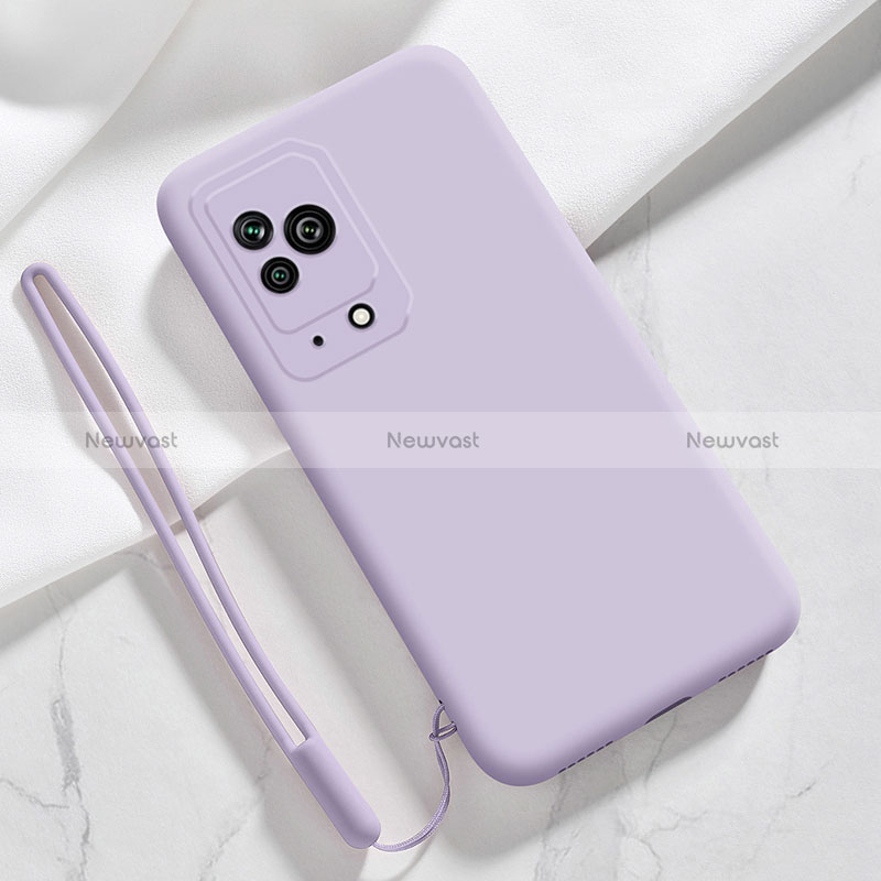 Ultra-thin Silicone Gel Soft Case 360 Degrees Cover YK1 for Xiaomi Black Shark 5 5G Clove Purple