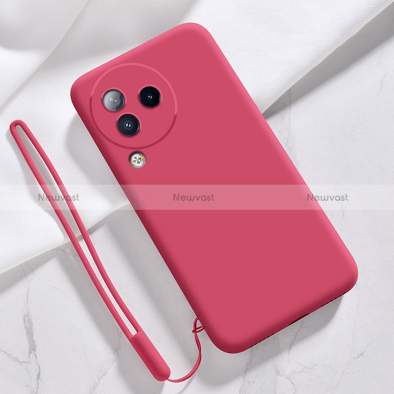 Ultra-thin Silicone Gel Soft Case 360 Degrees Cover YK1 for Xiaomi Civi 3 5G Red