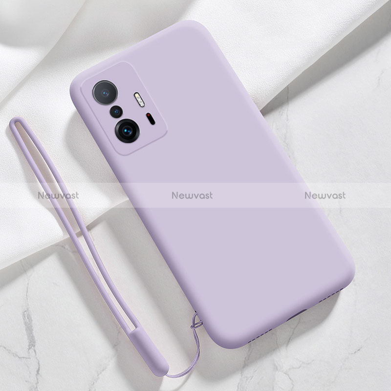 Ultra-thin Silicone Gel Soft Case 360 Degrees Cover YK1 for Xiaomi Mi 11T 5G Clove Purple