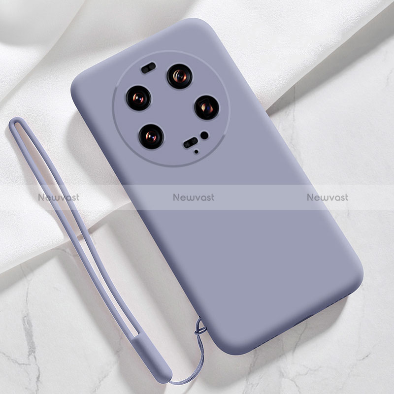 Ultra-thin Silicone Gel Soft Case 360 Degrees Cover YK1 for Xiaomi Mi 13 Ultra 5G Lavender Gray