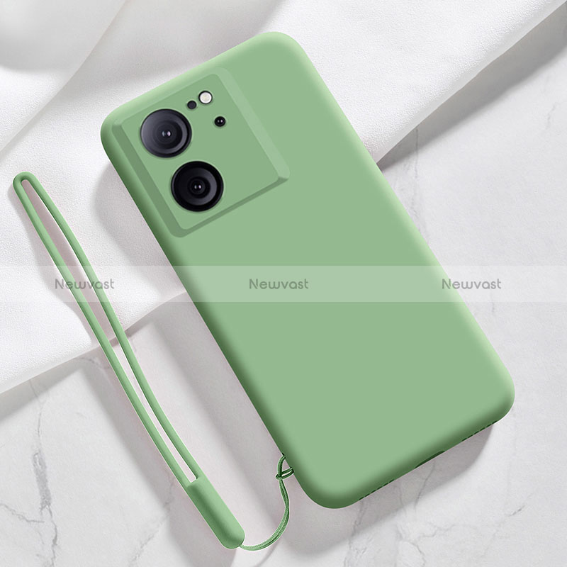 Ultra-thin Silicone Gel Soft Case 360 Degrees Cover YK1 for Xiaomi Mi 13T 5G Green