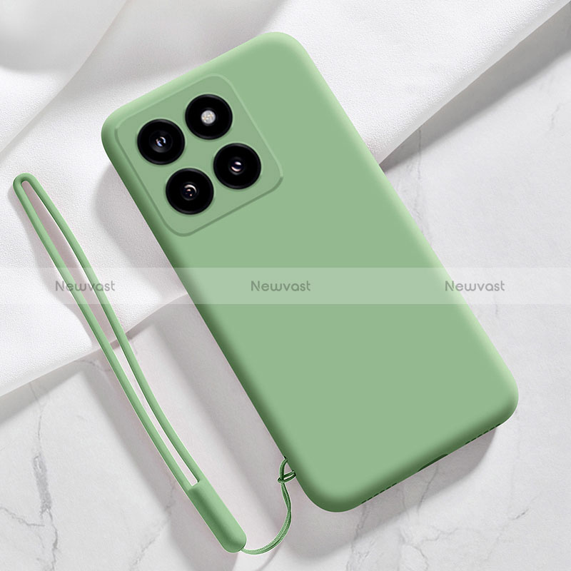 Ultra-thin Silicone Gel Soft Case 360 Degrees Cover YK1 for Xiaomi Mi 14 5G Green