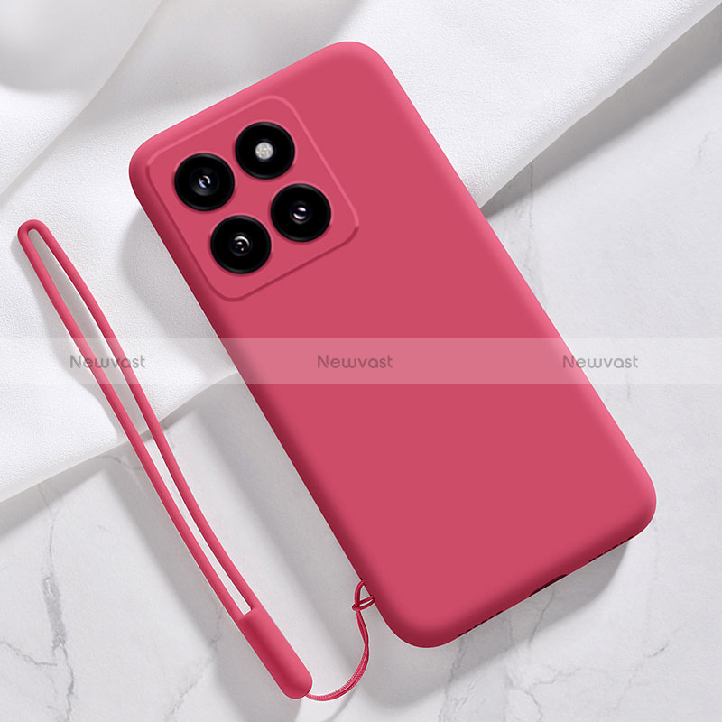 Ultra-thin Silicone Gel Soft Case 360 Degrees Cover YK1 for Xiaomi Mi 14 Pro 5G Red