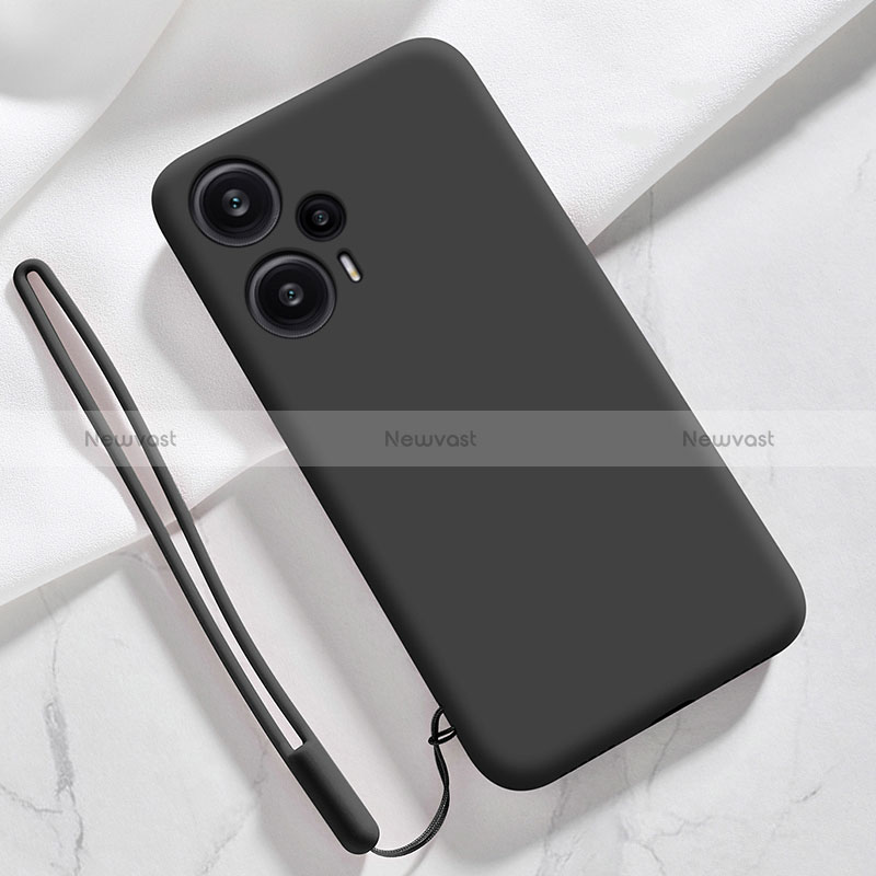 Ultra-thin Silicone Gel Soft Case 360 Degrees Cover YK1 for Xiaomi Poco F5 5G Black