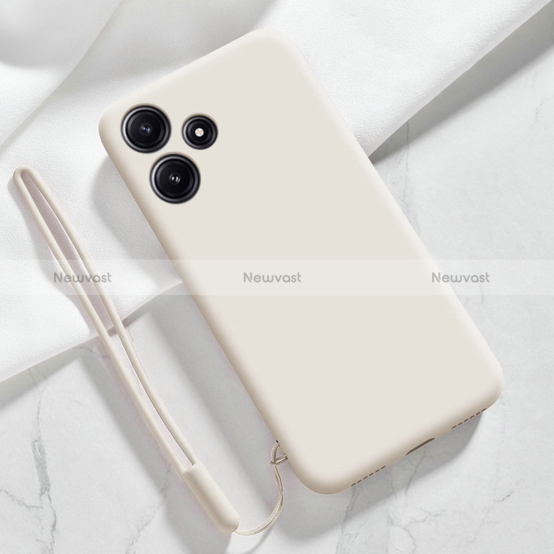 Ultra-thin Silicone Gel Soft Case 360 Degrees Cover YK1 for Xiaomi Poco M6 Pro 5G White