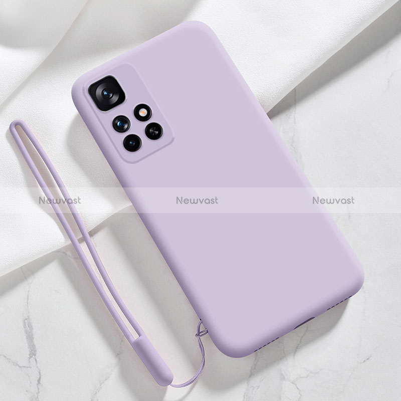 Ultra-thin Silicone Gel Soft Case 360 Degrees Cover YK1 for Xiaomi Redmi 10 (2022) Purple