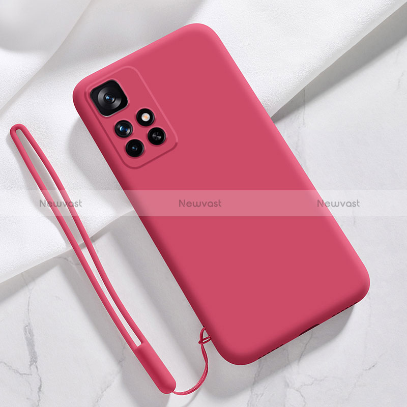 Ultra-thin Silicone Gel Soft Case 360 Degrees Cover YK1 for Xiaomi Redmi 10 (2022) Red