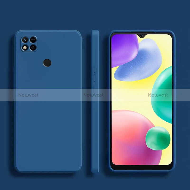 Ultra-thin Silicone Gel Soft Case 360 Degrees Cover YK1 for Xiaomi Redmi 9 India Blue