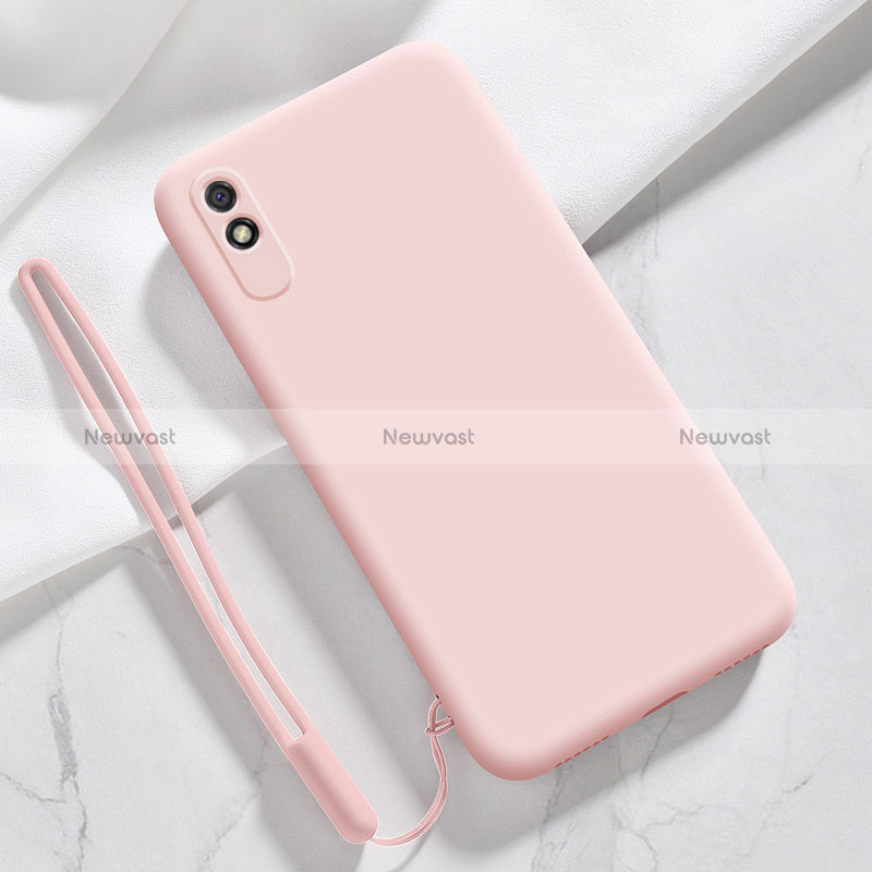 Ultra-thin Silicone Gel Soft Case 360 Degrees Cover YK1 for Xiaomi Redmi 9A Pink