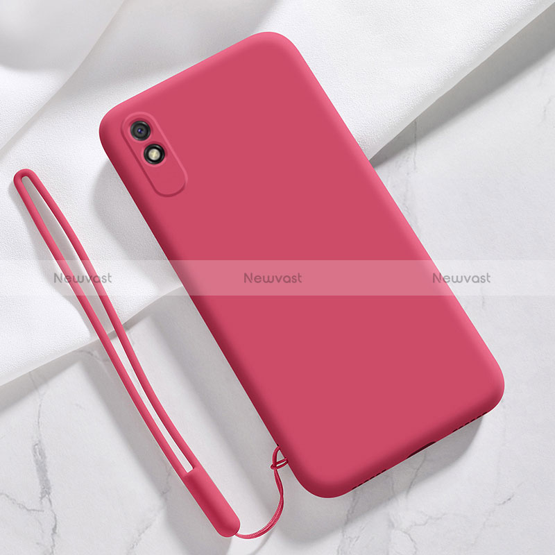 Ultra-thin Silicone Gel Soft Case 360 Degrees Cover YK1 for Xiaomi Redmi 9A Red