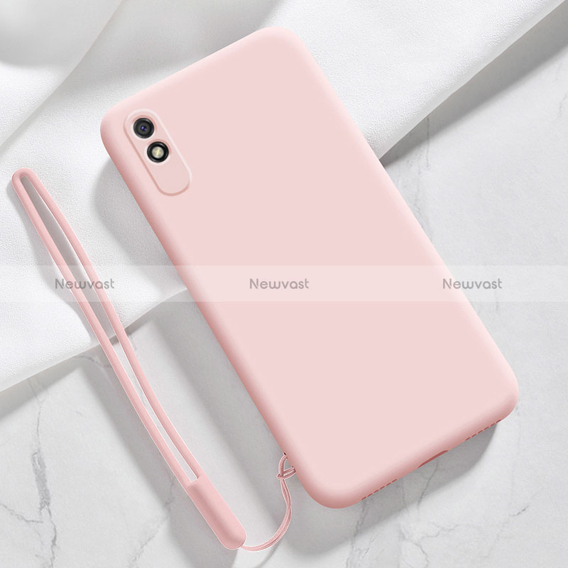 Ultra-thin Silicone Gel Soft Case 360 Degrees Cover YK1 for Xiaomi Redmi 9i Pink