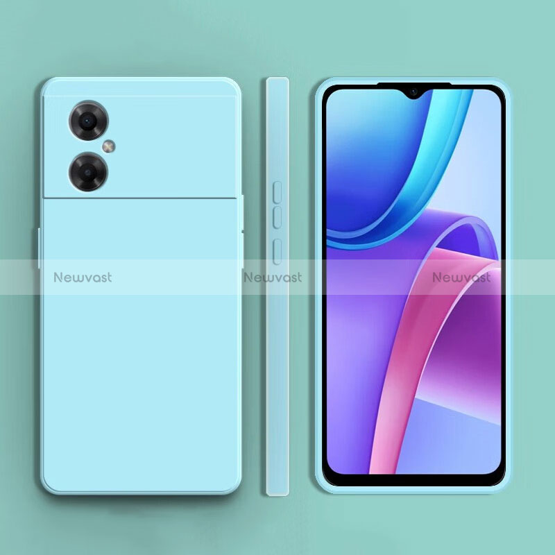 Ultra-thin Silicone Gel Soft Case 360 Degrees Cover YK1 for Xiaomi Redmi Note 11R 5G Mint Blue