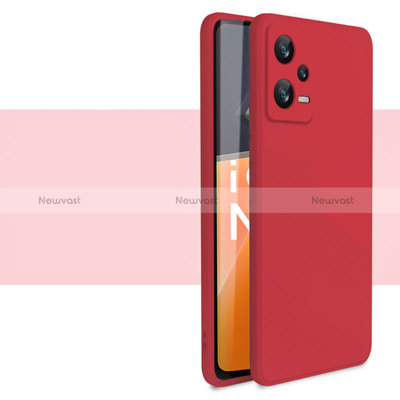 Ultra-thin Silicone Gel Soft Case 360 Degrees Cover YK1 for Xiaomi Redmi Note 12 Pro 5G Red