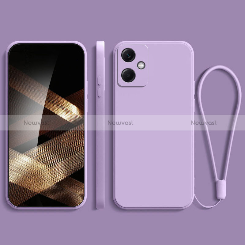 Ultra-thin Silicone Gel Soft Case 360 Degrees Cover YK1 for Xiaomi Redmi Note 12R Pro 5G Clove Purple