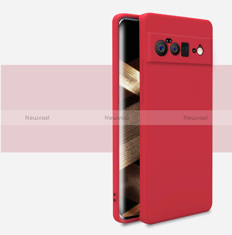 Ultra-thin Silicone Gel Soft Case 360 Degrees Cover YK2 for Google Pixel 6 Pro 5G Red
