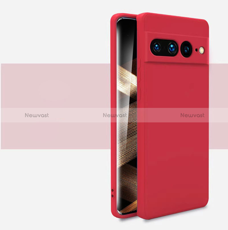 Ultra-thin Silicone Gel Soft Case 360 Degrees Cover YK2 for Google Pixel 7 Pro 5G Red