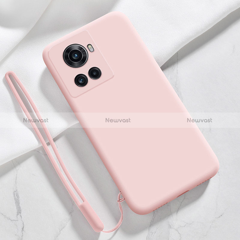 Ultra-thin Silicone Gel Soft Case 360 Degrees Cover YK2 for OnePlus 10R 5G Pink