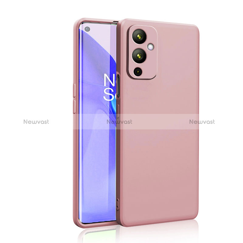 Ultra-thin Silicone Gel Soft Case 360 Degrees Cover YK2 for OnePlus 9 5G Pink