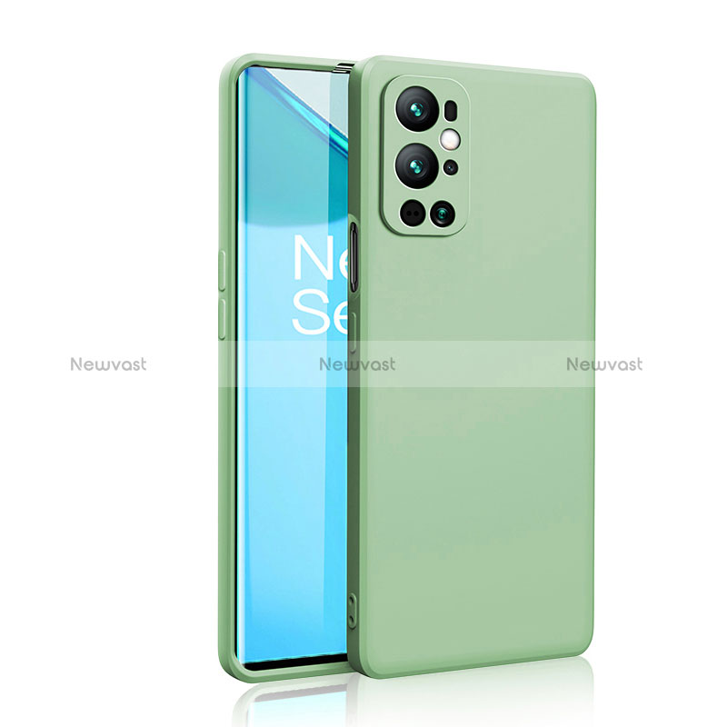 Ultra-thin Silicone Gel Soft Case 360 Degrees Cover YK2 for OnePlus 9 Pro 5G Matcha Green