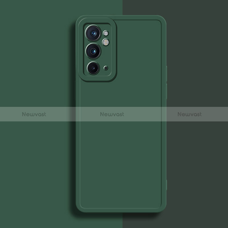 Ultra-thin Silicone Gel Soft Case 360 Degrees Cover YK2 for OnePlus 9RT 5G Midnight Green