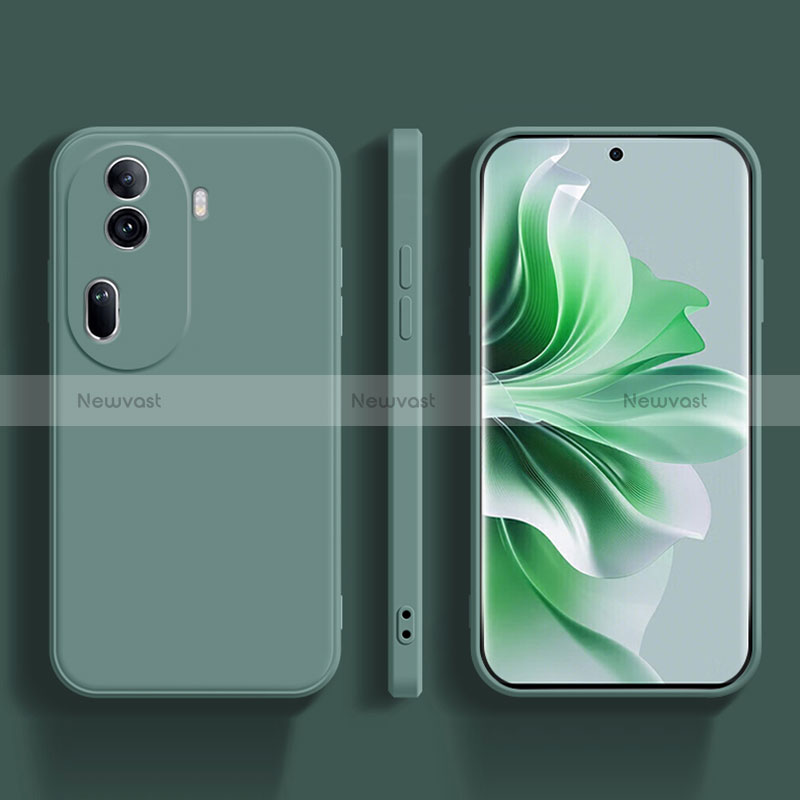 Ultra-thin Silicone Gel Soft Case 360 Degrees Cover YK2 for Oppo Reno11 Pro 5G Green