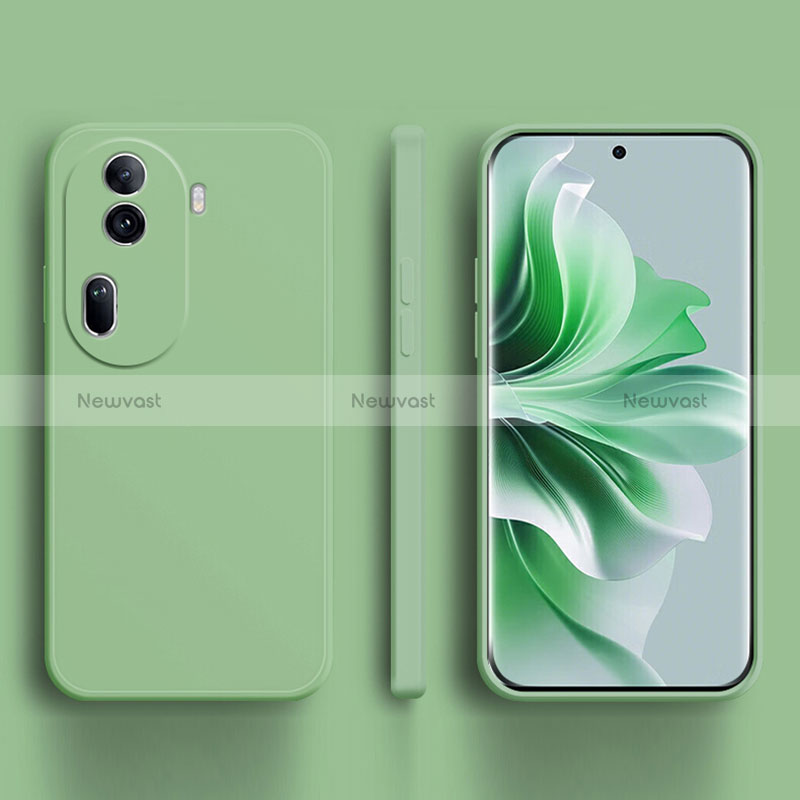 Ultra-thin Silicone Gel Soft Case 360 Degrees Cover YK2 for Oppo Reno11 Pro 5G Matcha Green