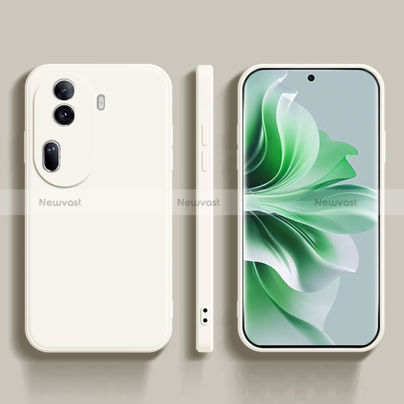 Ultra-thin Silicone Gel Soft Case 360 Degrees Cover YK2 for Oppo Reno11 Pro 5G White