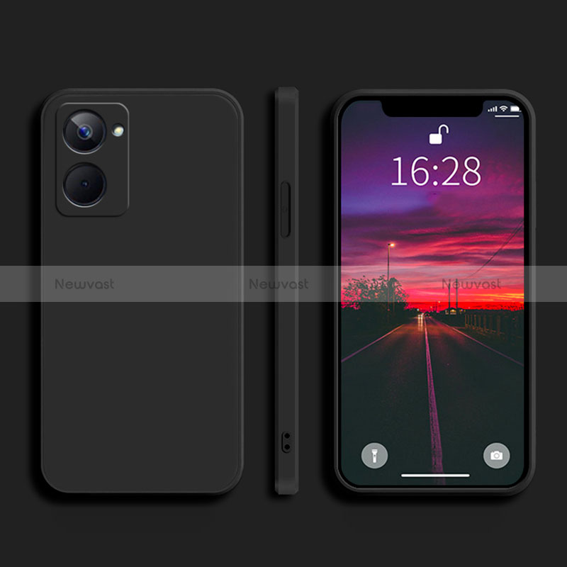 Ultra-thin Silicone Gel Soft Case 360 Degrees Cover YK2 for Realme 10 4G Black