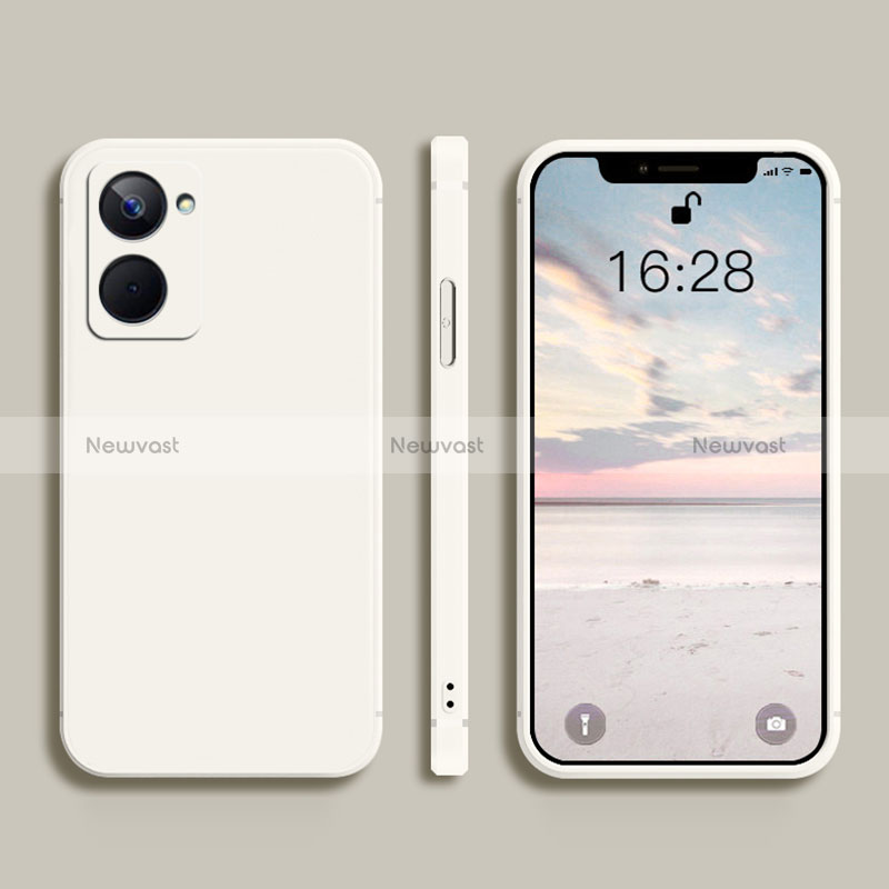 Ultra-thin Silicone Gel Soft Case 360 Degrees Cover YK2 for Realme 10 4G White