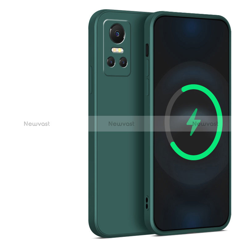 Ultra-thin Silicone Gel Soft Case 360 Degrees Cover YK2 for Realme GT Neo3 5G Midnight Green