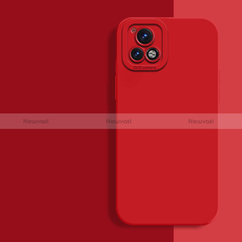 Ultra-thin Silicone Gel Soft Case 360 Degrees Cover YK2 for Vivo iQOO U3x 5G Red