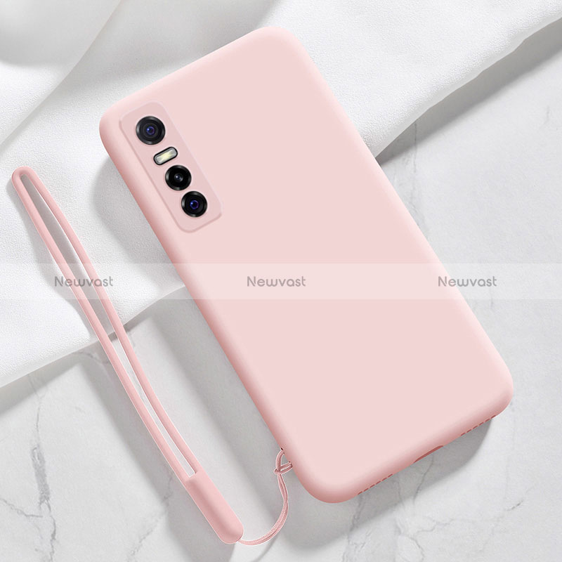 Ultra-thin Silicone Gel Soft Case 360 Degrees Cover YK2 for Vivo Y73s 5G