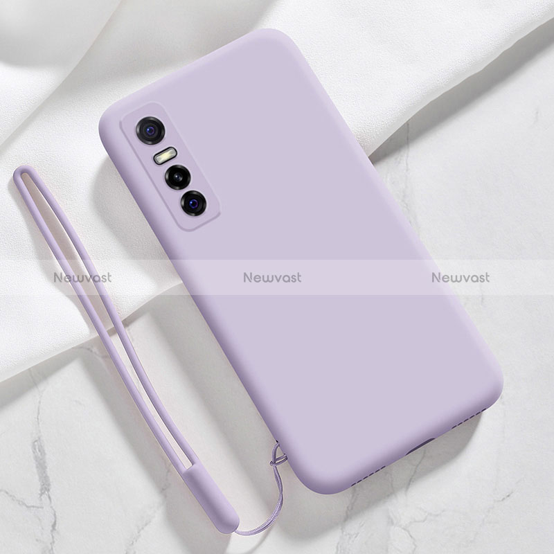 Ultra-thin Silicone Gel Soft Case 360 Degrees Cover YK2 for Vivo Y73s 5G