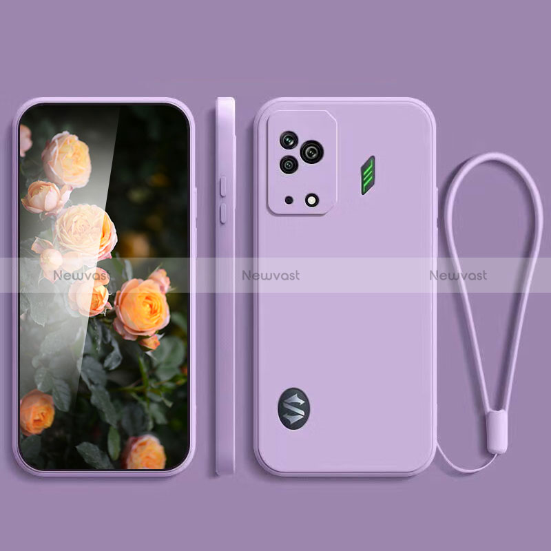 Ultra-thin Silicone Gel Soft Case 360 Degrees Cover YK2 for Xiaomi Black Shark 5 5G Clove Purple