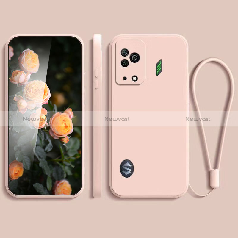 Ultra-thin Silicone Gel Soft Case 360 Degrees Cover YK2 for Xiaomi Black Shark 5 5G Pink