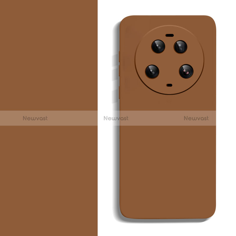 Ultra-thin Silicone Gel Soft Case 360 Degrees Cover YK2 for Xiaomi Mi 13 Ultra 5G Brown