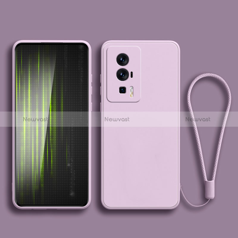 Ultra-thin Silicone Gel Soft Case 360 Degrees Cover YK2 for Xiaomi Poco F5 Pro 5G Clove Purple