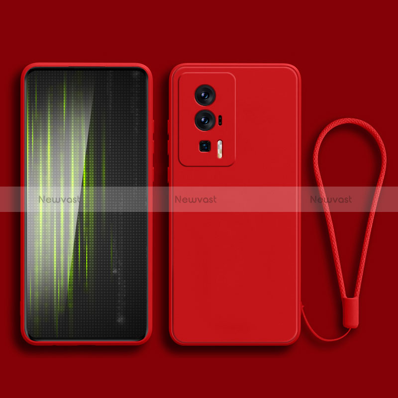 Ultra-thin Silicone Gel Soft Case 360 Degrees Cover YK2 for Xiaomi Poco F5 Pro 5G Red