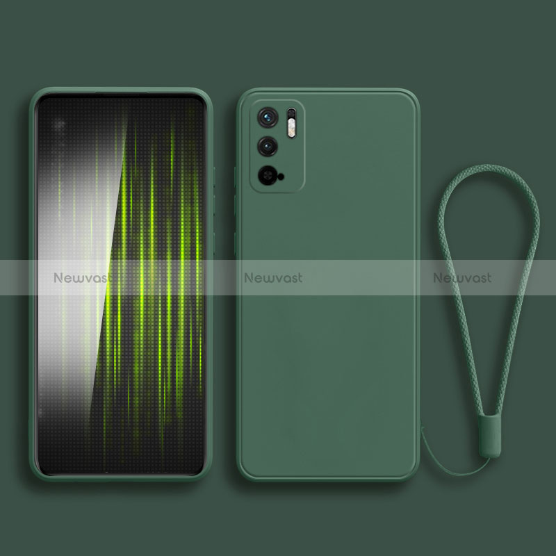 Ultra-thin Silicone Gel Soft Case 360 Degrees Cover YK2 for Xiaomi POCO M3 Pro 5G Midnight Green