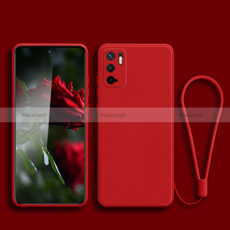 Ultra-thin Silicone Gel Soft Case 360 Degrees Cover YK2 for Xiaomi POCO M3 Pro 5G Red