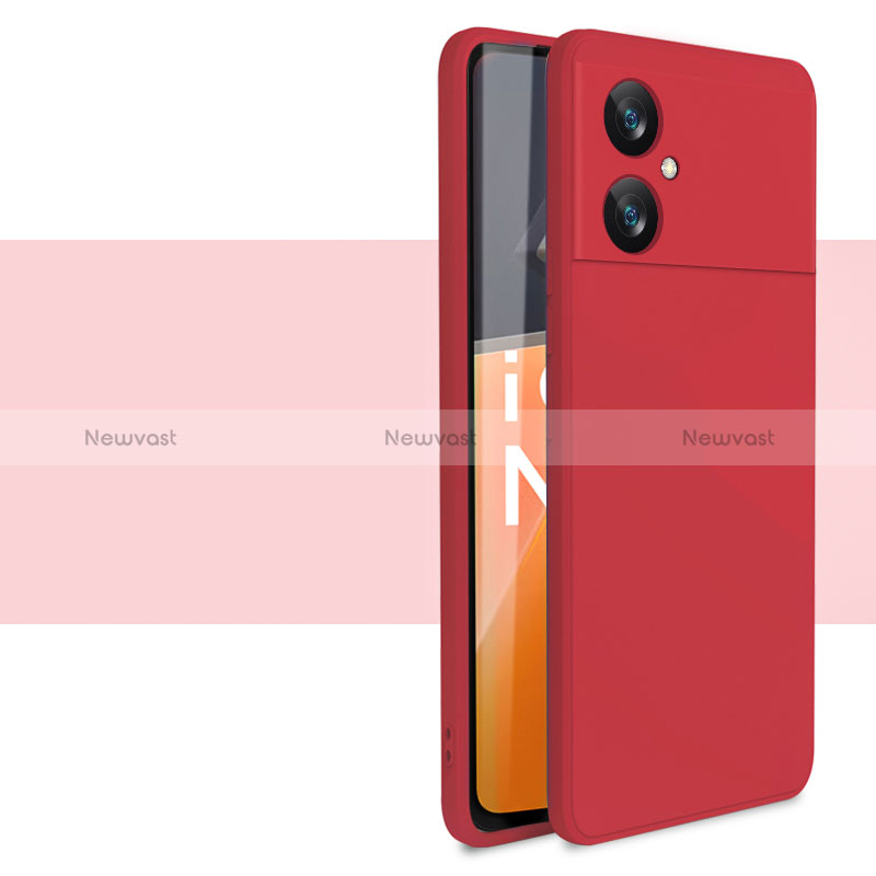 Ultra-thin Silicone Gel Soft Case 360 Degrees Cover YK2 for Xiaomi Poco M4 5G Red