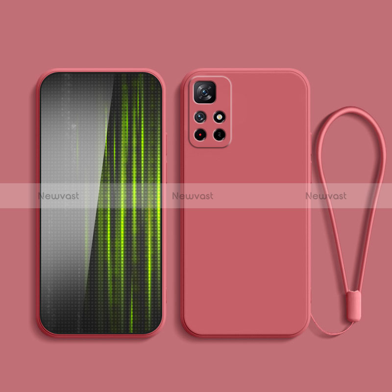 Ultra-thin Silicone Gel Soft Case 360 Degrees Cover YK2 for Xiaomi Poco M4 Pro 5G Red