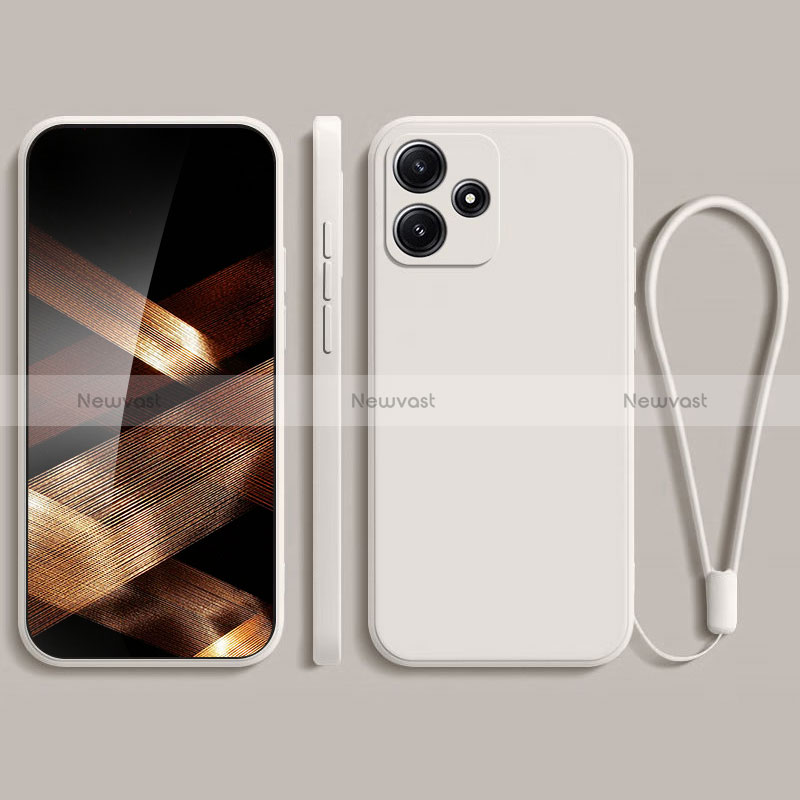 Ultra-thin Silicone Gel Soft Case 360 Degrees Cover YK2 for Xiaomi Poco M6 Pro 5G White