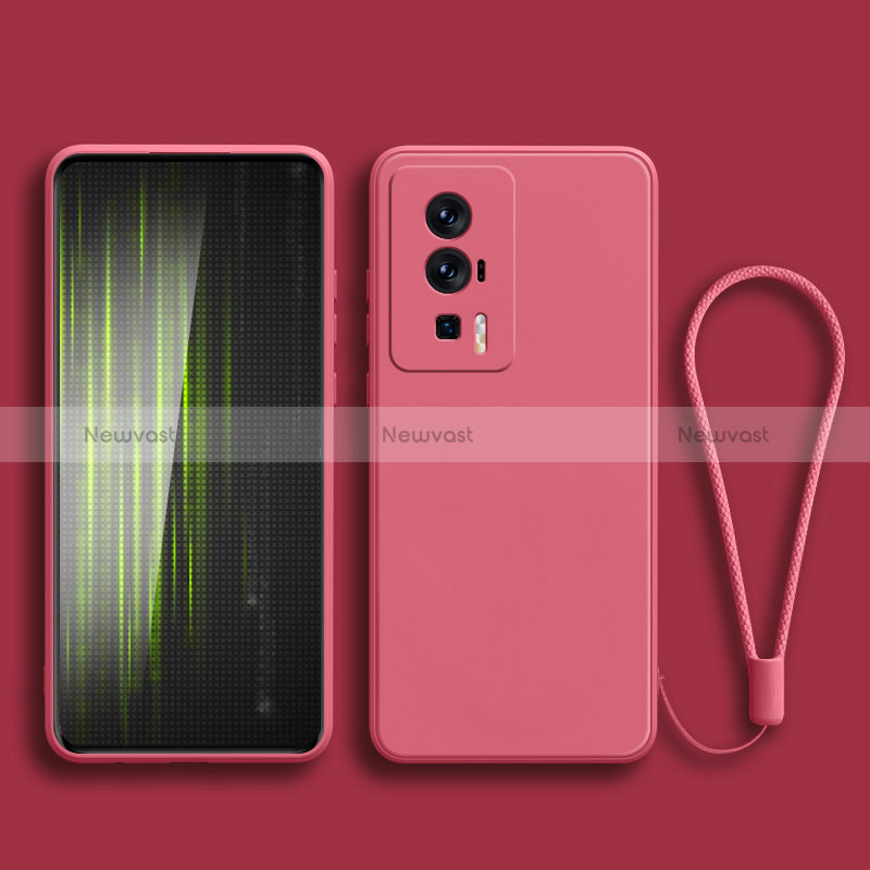 Ultra-thin Silicone Gel Soft Case 360 Degrees Cover YK2 for Xiaomi Redmi K60 Pro 5G Hot Pink