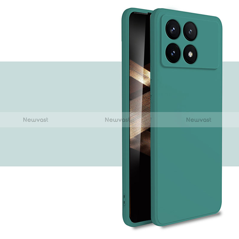 Ultra-thin Silicone Gel Soft Case 360 Degrees Cover YK2 for Xiaomi Redmi K70 5G Midnight Green