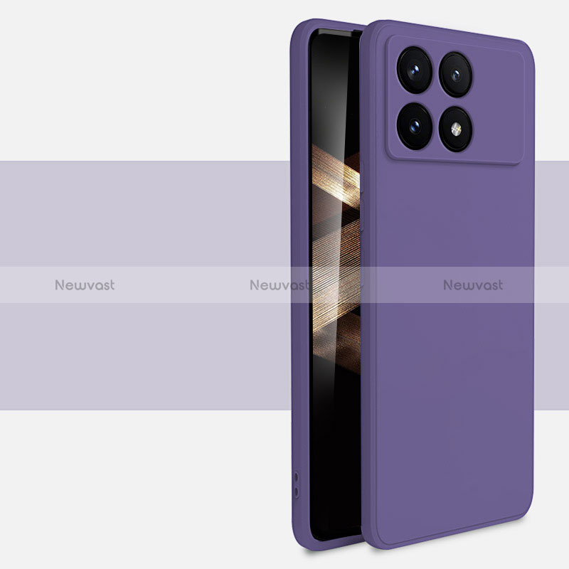 Ultra-thin Silicone Gel Soft Case 360 Degrees Cover YK2 for Xiaomi Redmi K70 Pro 5G Purple