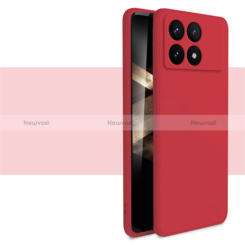 Ultra-thin Silicone Gel Soft Case 360 Degrees Cover YK2 for Xiaomi Redmi K70 Pro 5G Red