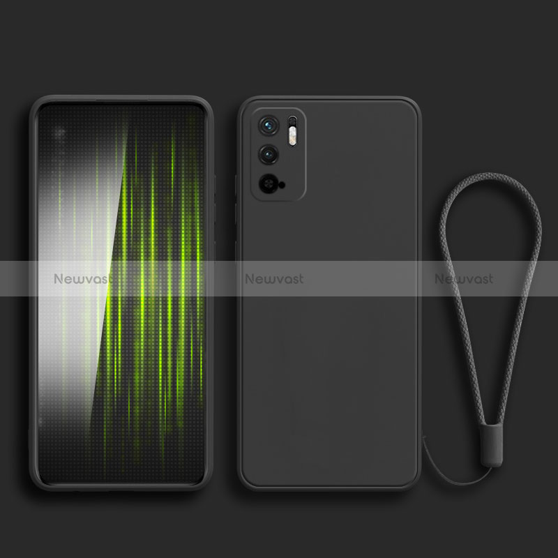 Ultra-thin Silicone Gel Soft Case 360 Degrees Cover YK2 for Xiaomi Redmi Note 10 5G Black